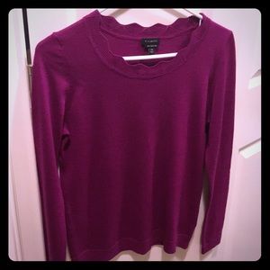 Burgundy Merino Wool Sweater